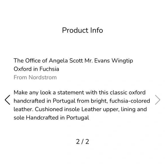 Office of Angela Scott Fuschia Oxfords - Picture 5 of 13